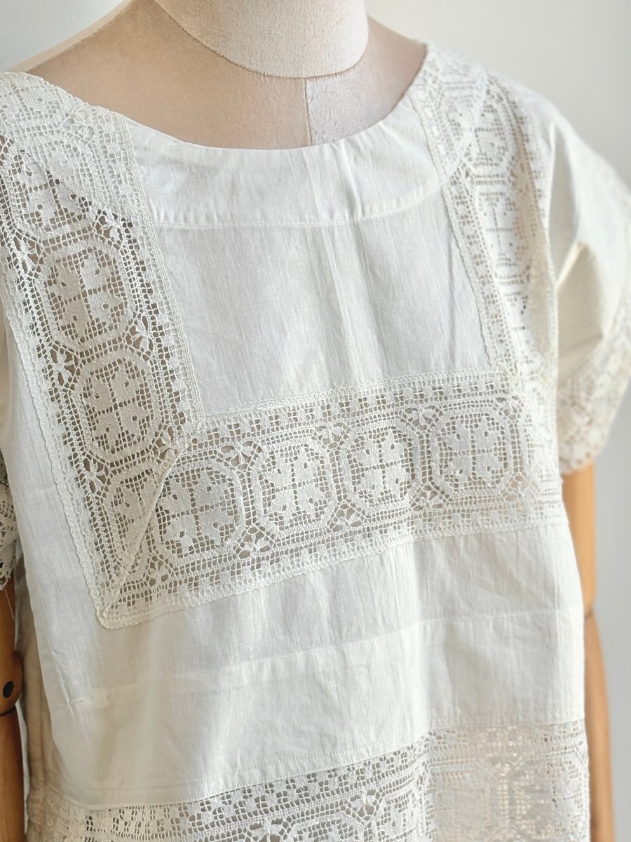 White Heirloom Lace Top - Made X Hudson