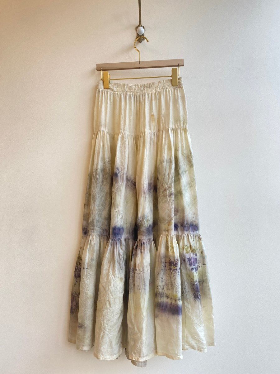 3 - Tier Silk Eco - Printed Skirt (Reworked) - Made X Hudson