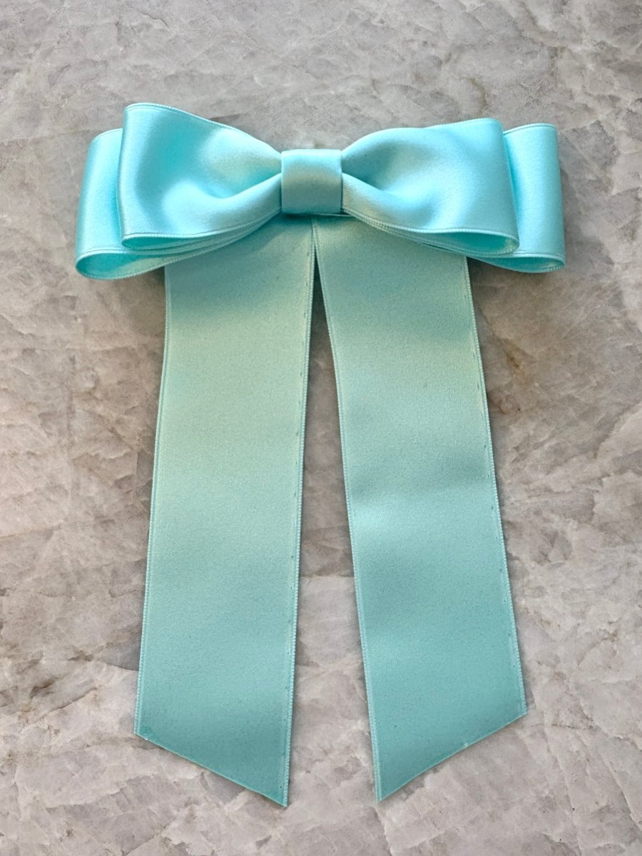 Double Vintage Italian Satin Bow - Made X Hudson