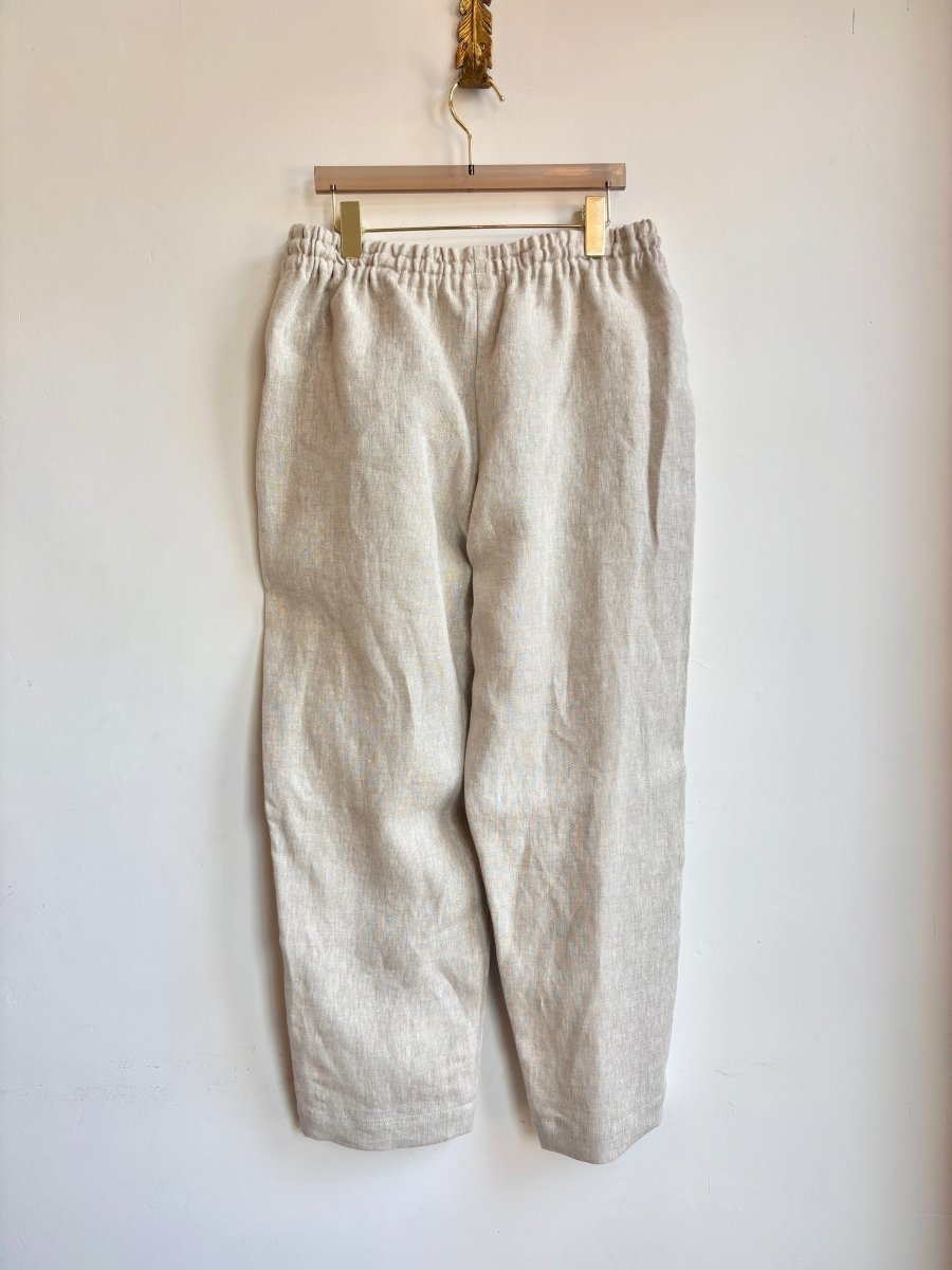 Natural Linen Long Joggers - Made X Hudson