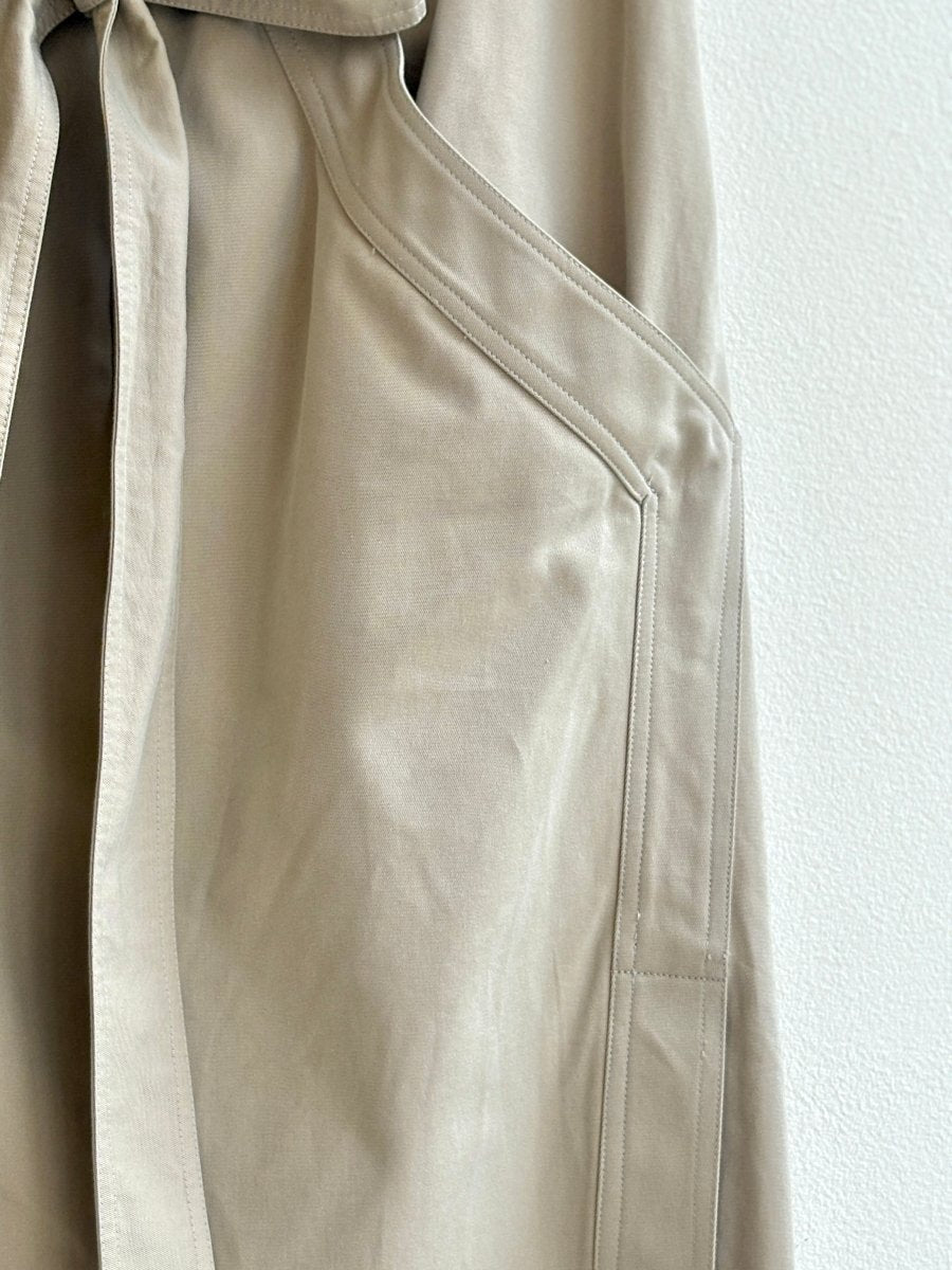 Calvin Klein | Beige Pencil Skirt w/ Bow Belt (Vintage) - Made X Hudson