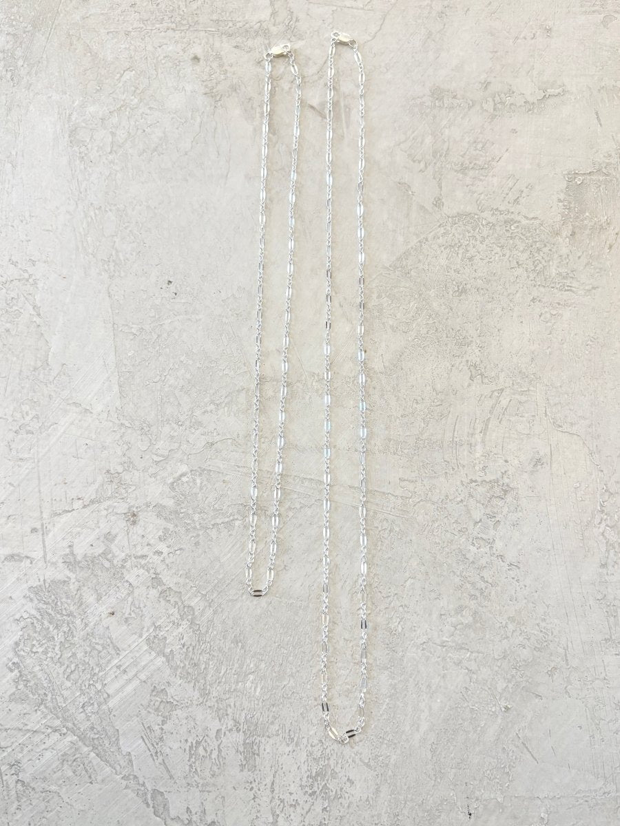 Solid Silver Glimmer Chain | 2.5mm (Multiple Lengths) - Made X Hudson