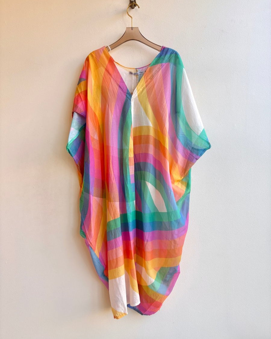 Rainbow Print Kaftan - Made X Hudson