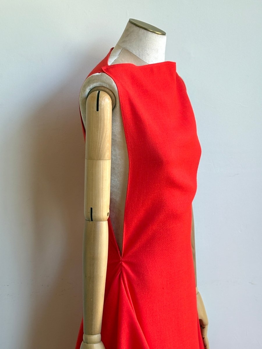Zero - Waste Dress in Cherry Tomato - Made X Hudson