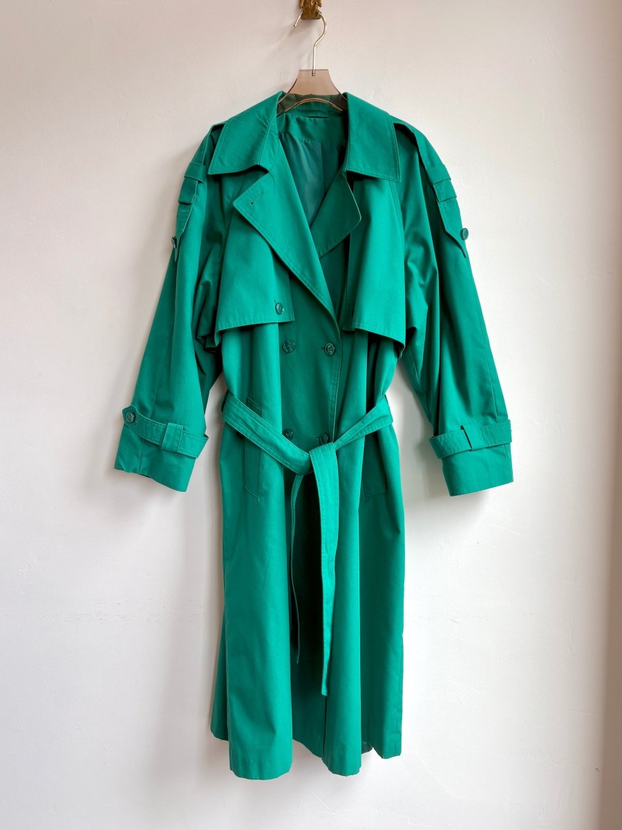 Teal Trench Coat (Vintage) - Made X Hudson