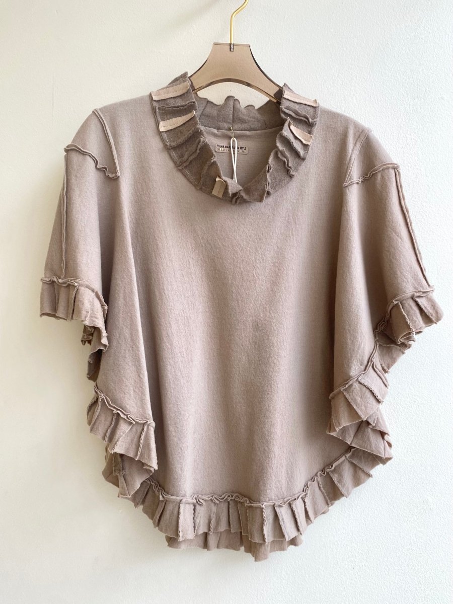 Brown Wool Capelet - Made X Hudson