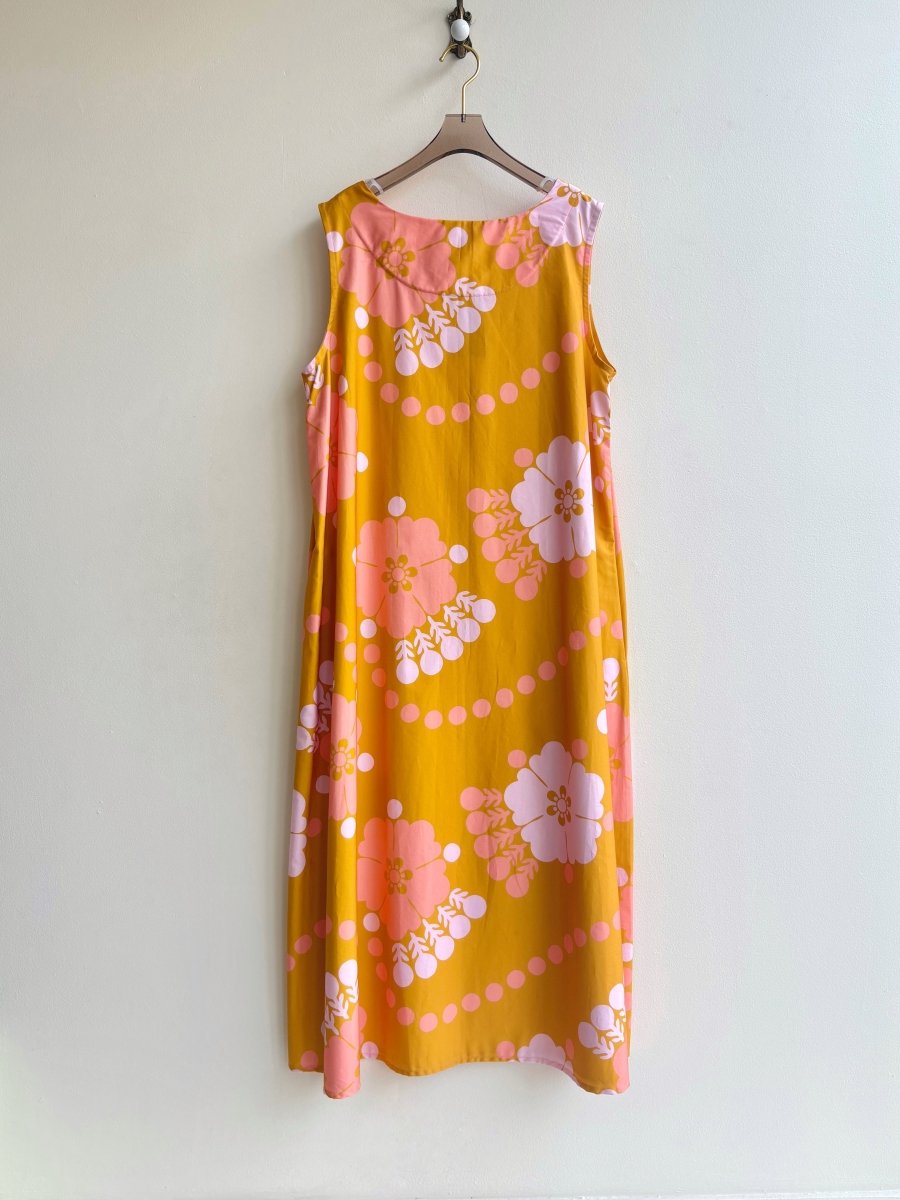 Sleeveless Floral Long Dress - Made X Hudson