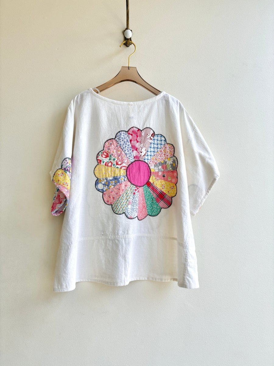 Quilted Flower Applique Picnic Top - Made X Hudson