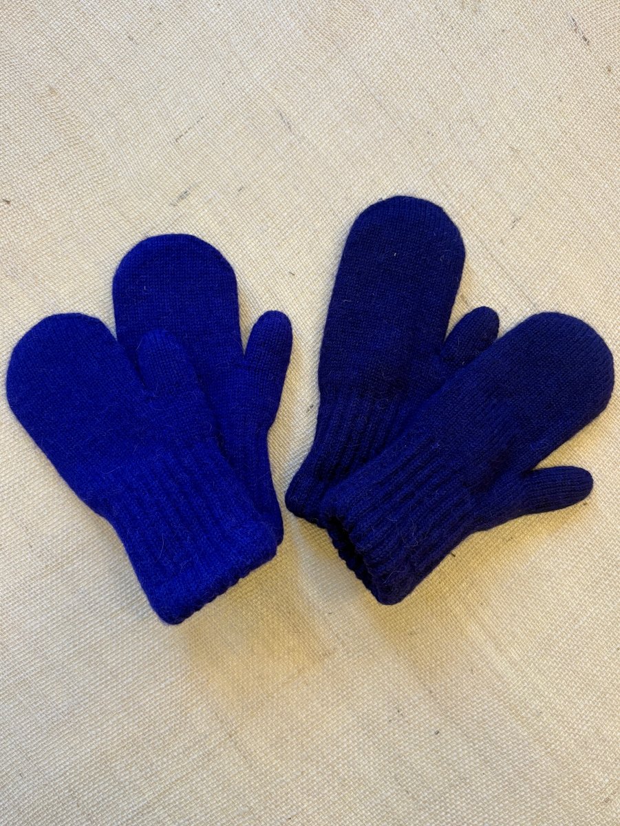 Violet Lined Alpaca Wool Mittens - Made X Hudson