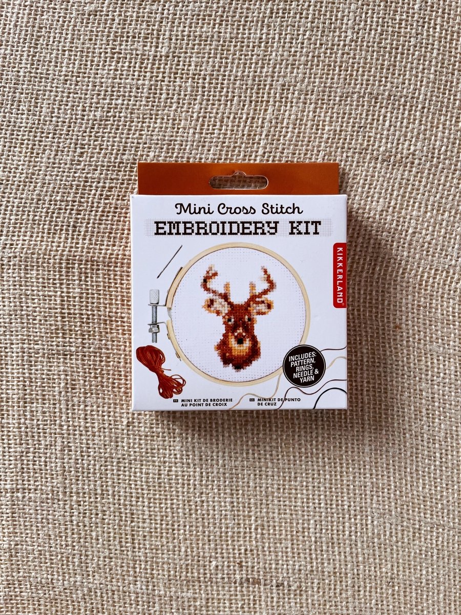 Mini Cross Stitch Embroidery Kit (Multiple Themes) - Made X Hudson