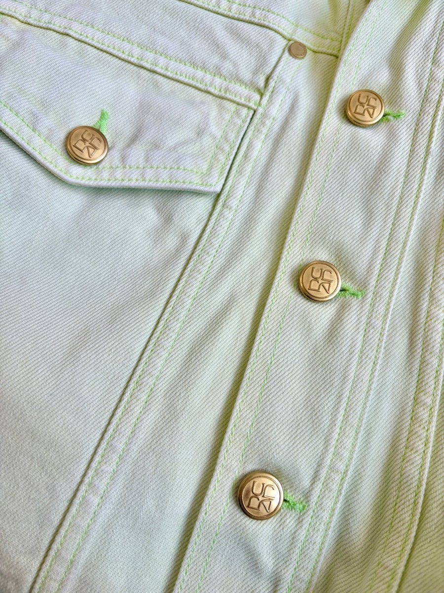 Ulla Johnson | Lime Button Up Denim Jacket (Vintage) - Made X Hudson