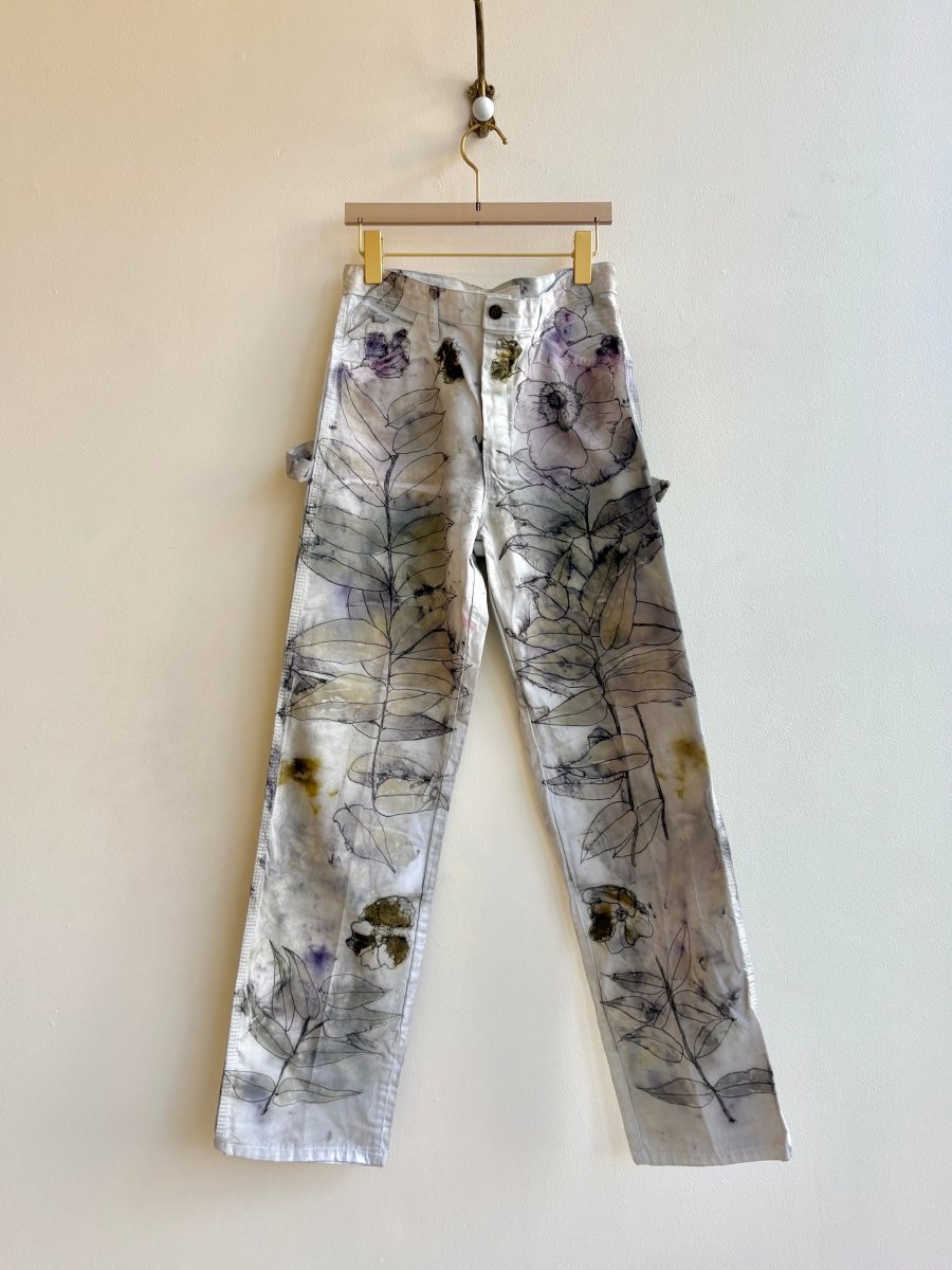 Violet & Olive Eco Printed & Hand Drawn Straight Leg Pants (Reworked) - Made X Hudson