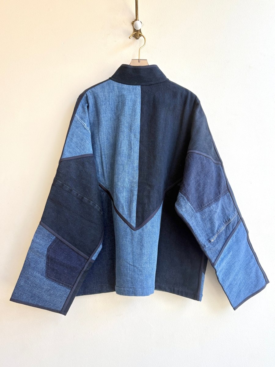 “Benny” Ladhiya Denim Patchwork Jacket - Made X Hudson