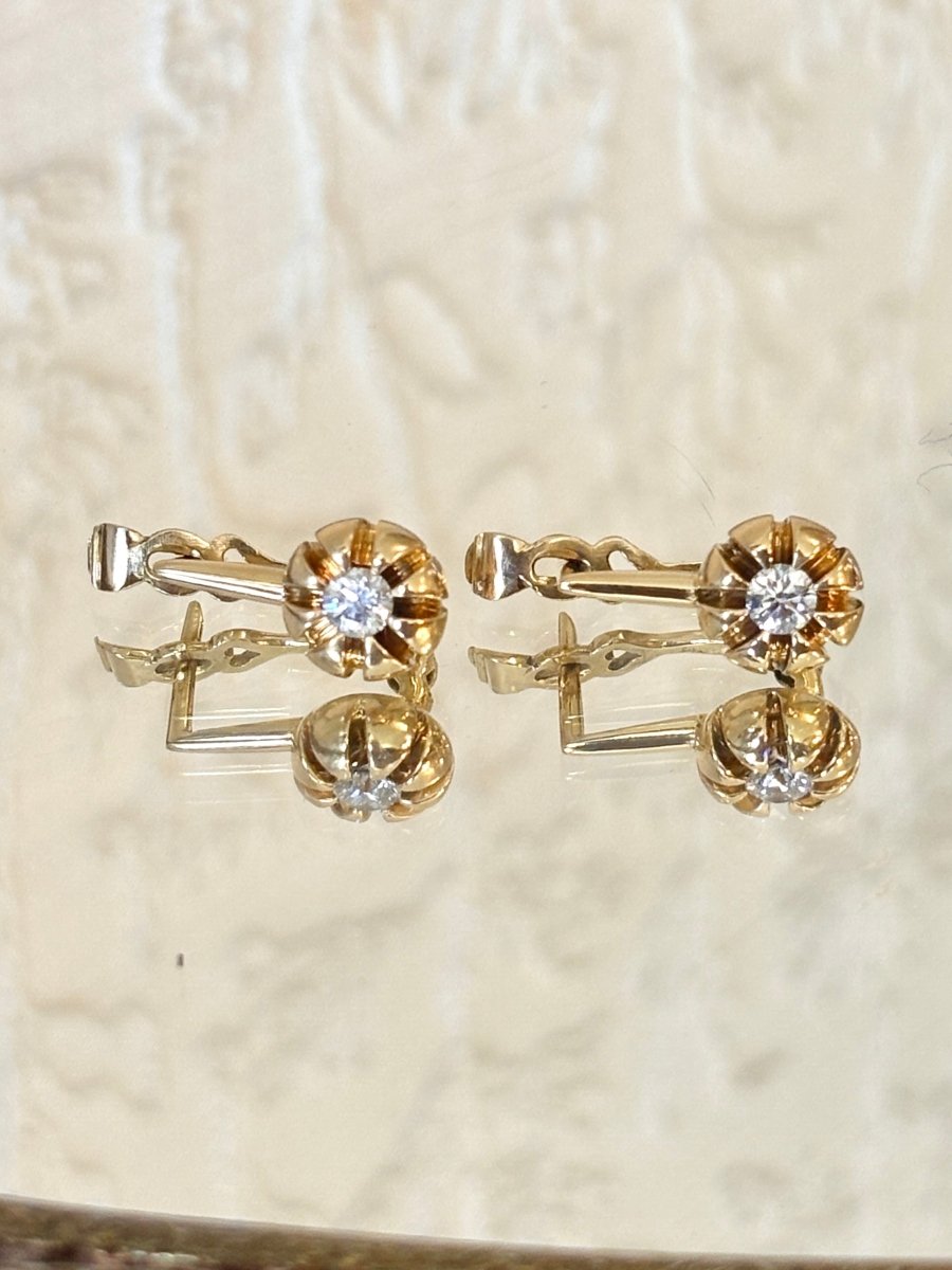 18K Gold & .7CT Diamonds Artichoke Dangle Earrings - Made X Hudson