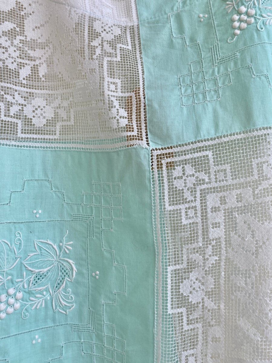 Mint Heirloom Square Sewn Lace Box Top - Made X Hudson