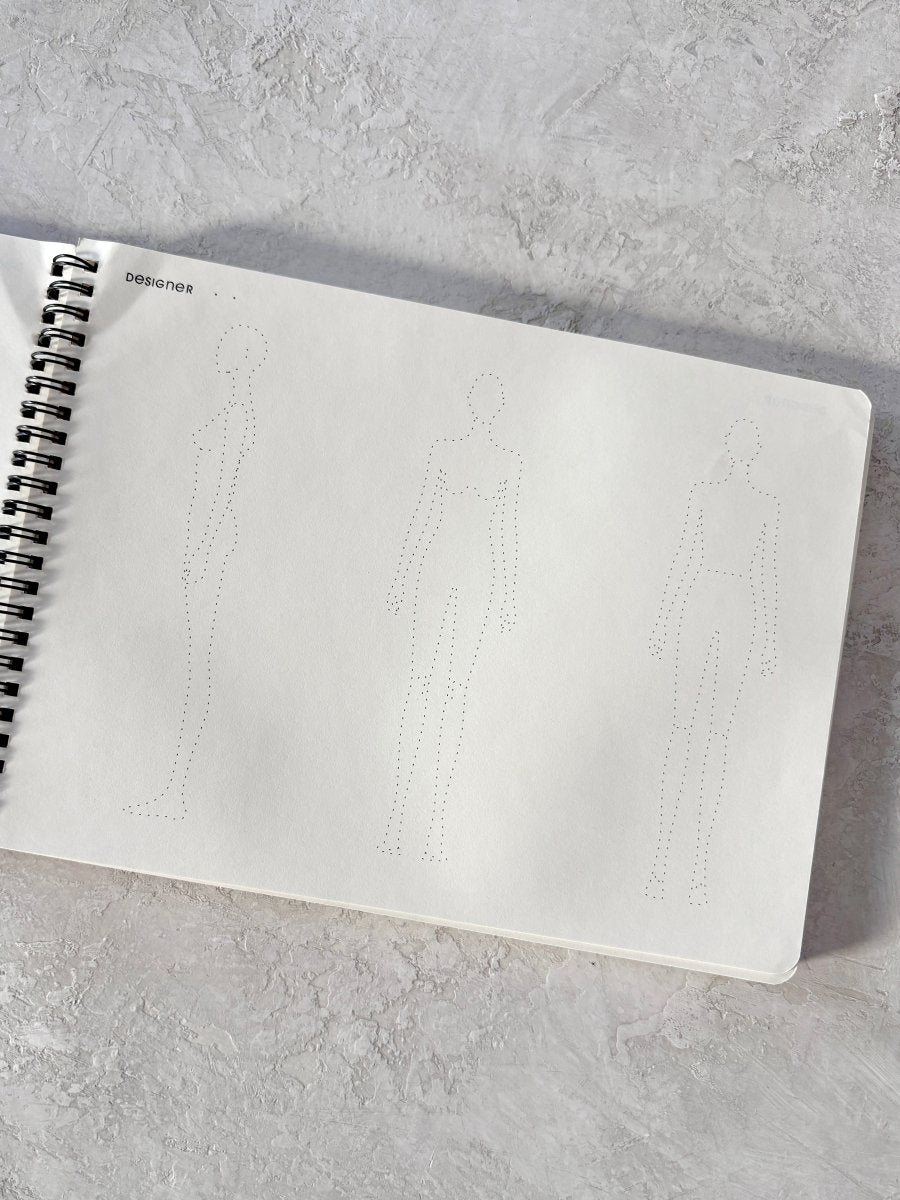 Fashion Design Spiral Notebook - Made X Hudson