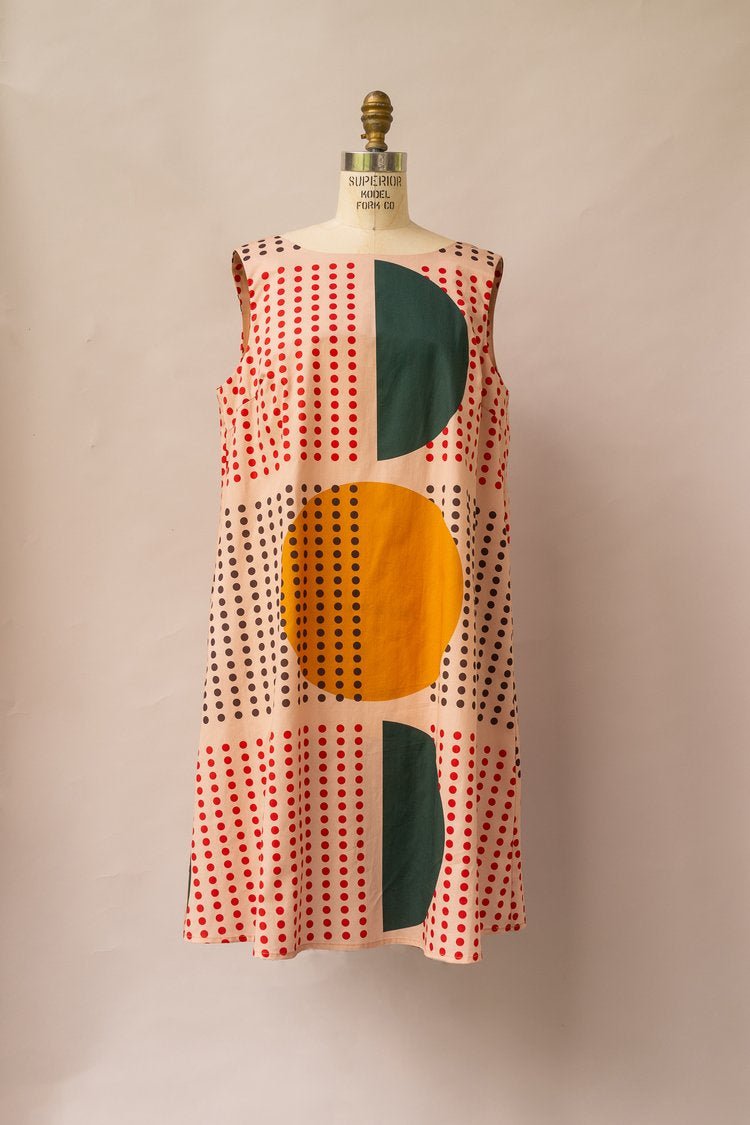 Sunrise Print Watteau Dress - Made X Hudson