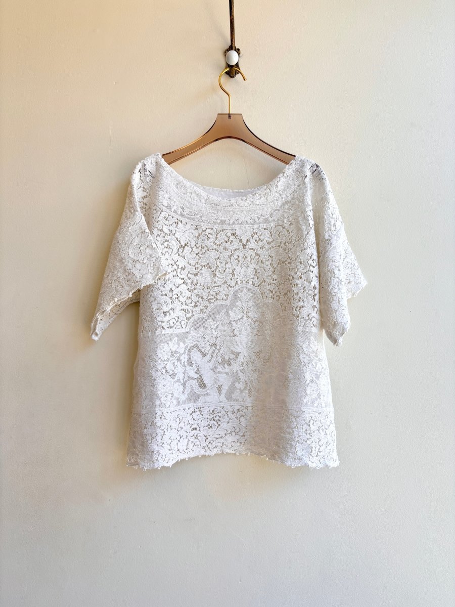 White Quaker Lace Box Top - Made X Hudson