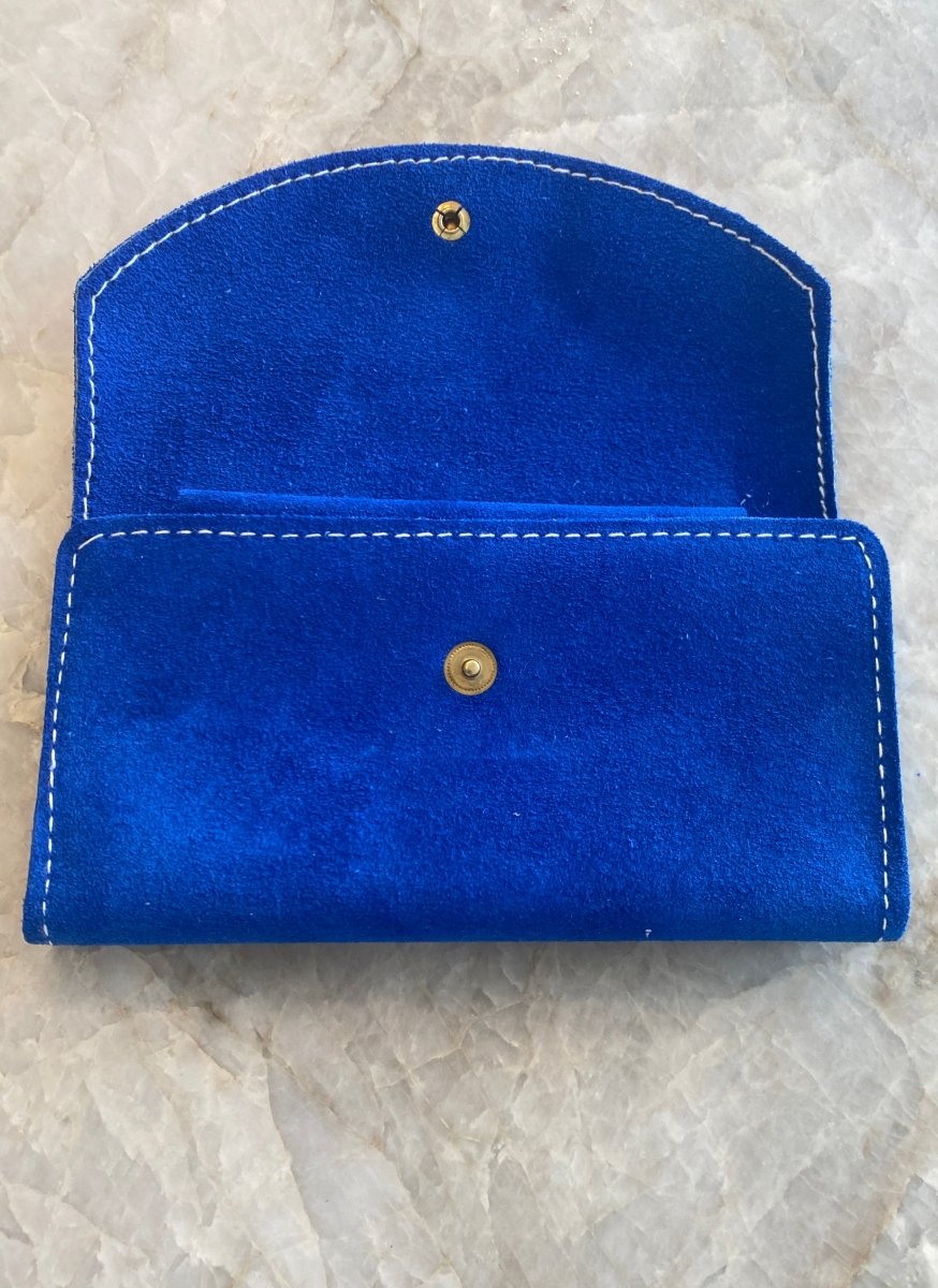 Yves Klein Blue Suede Wallet (Vintage) - Made X Hudson