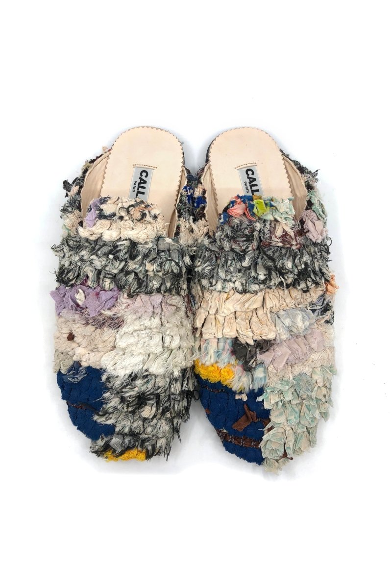 Niki Babouche “Ash” Flats In Colors Black, Cream, Pale Blue, Navy & Yellow (Size 45) - Made X Hudson