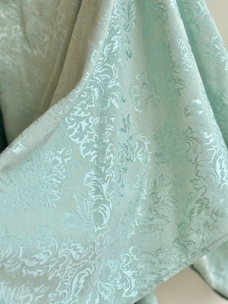 Sage Floral Brocade Zero - Waste Dress - Made X Hudson