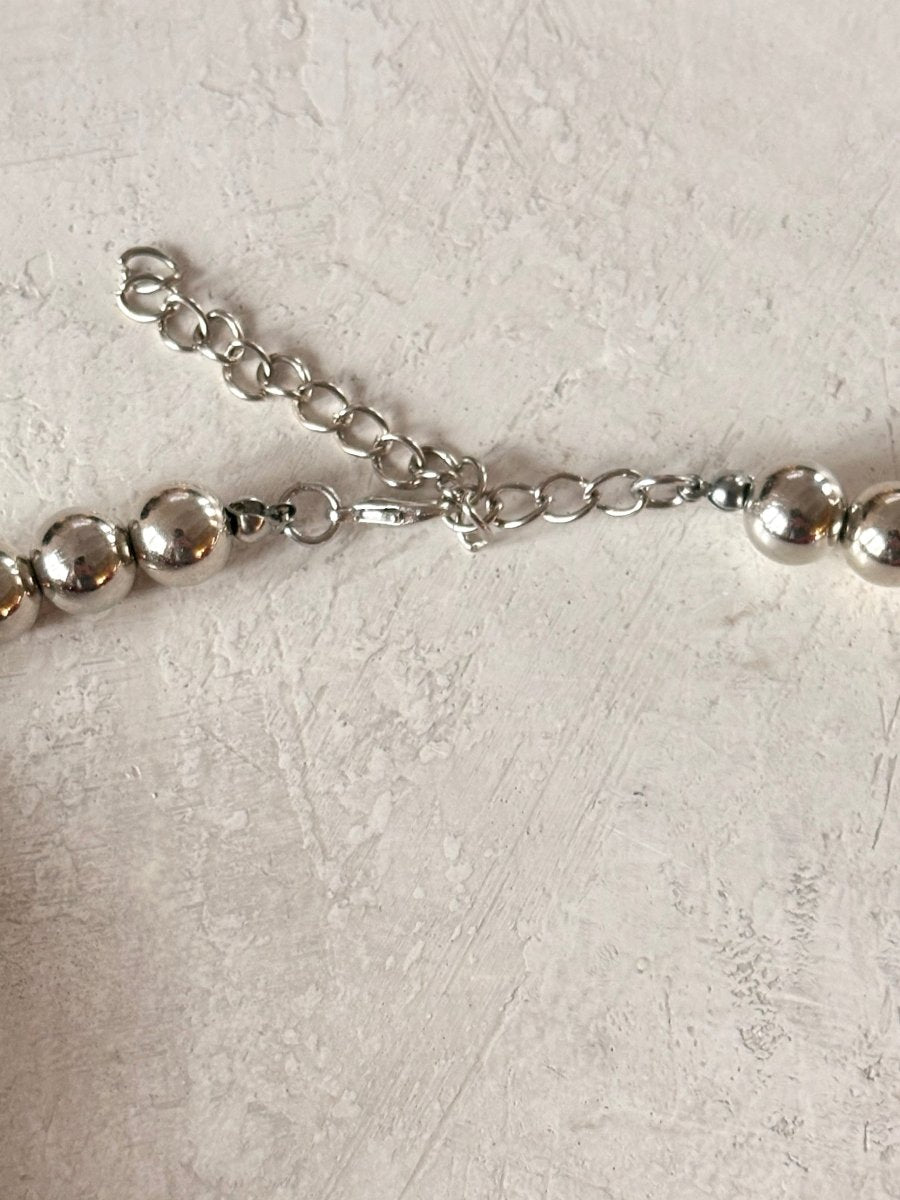 Vintage Matte Burgundy Micro Beaded Necklace (Vintage) - Made X Hudson