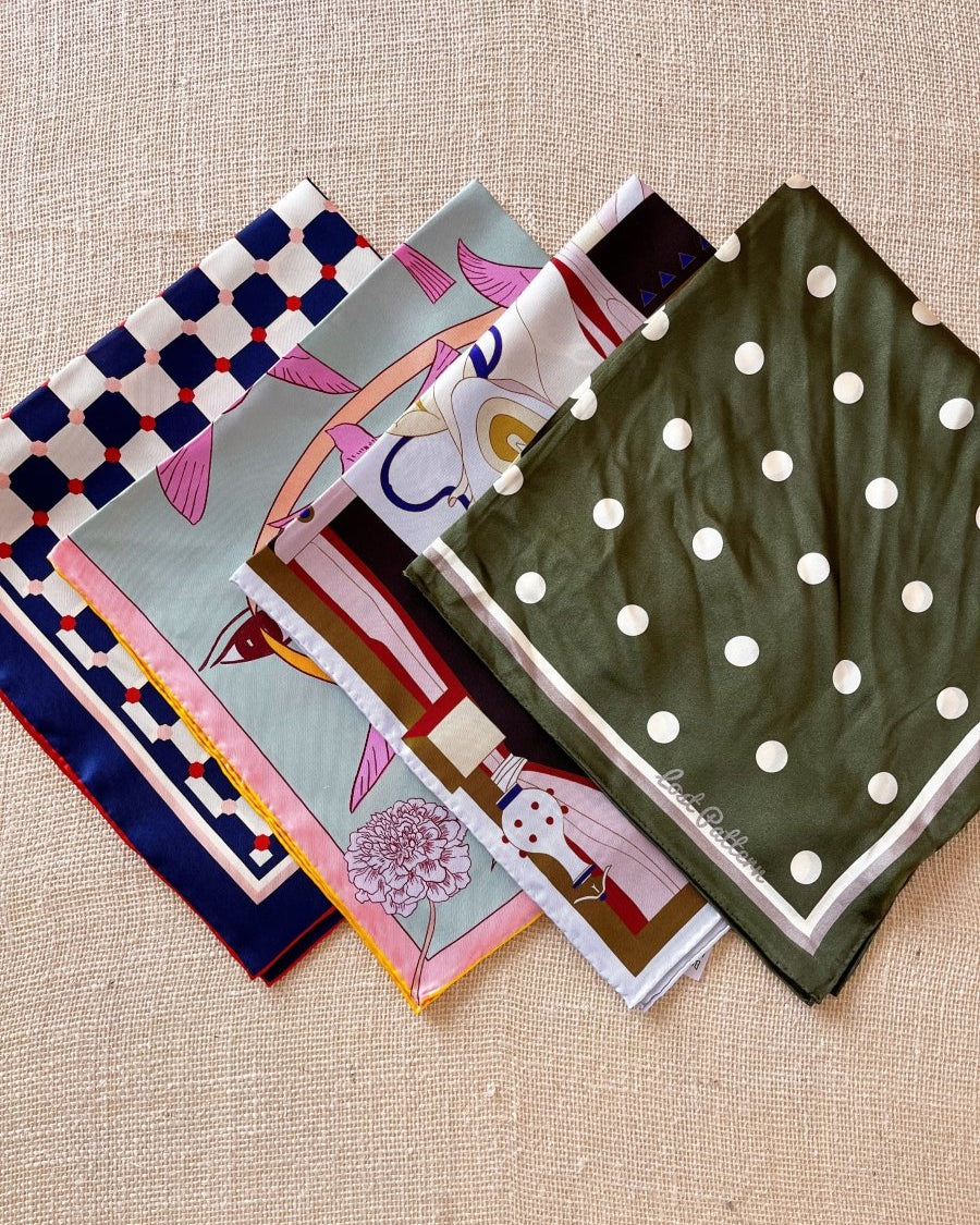 Silk Bandana Scarf (Multiple Colors) - Made X Hudson