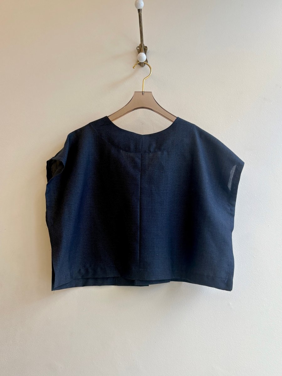 Brocade Navy Tie Vest - Made X Hudson