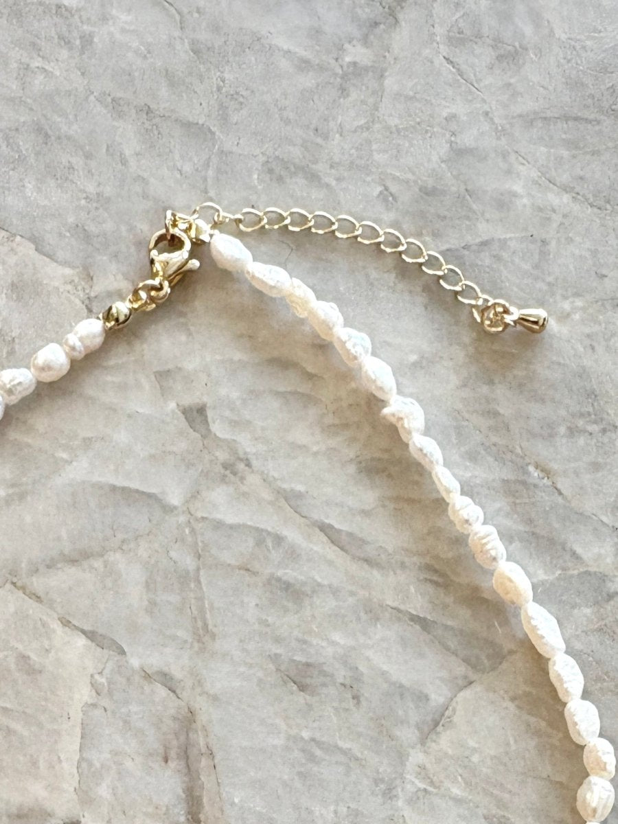 16" Fresh Water Pearl Necklace w/ Extender - Made X Hudson