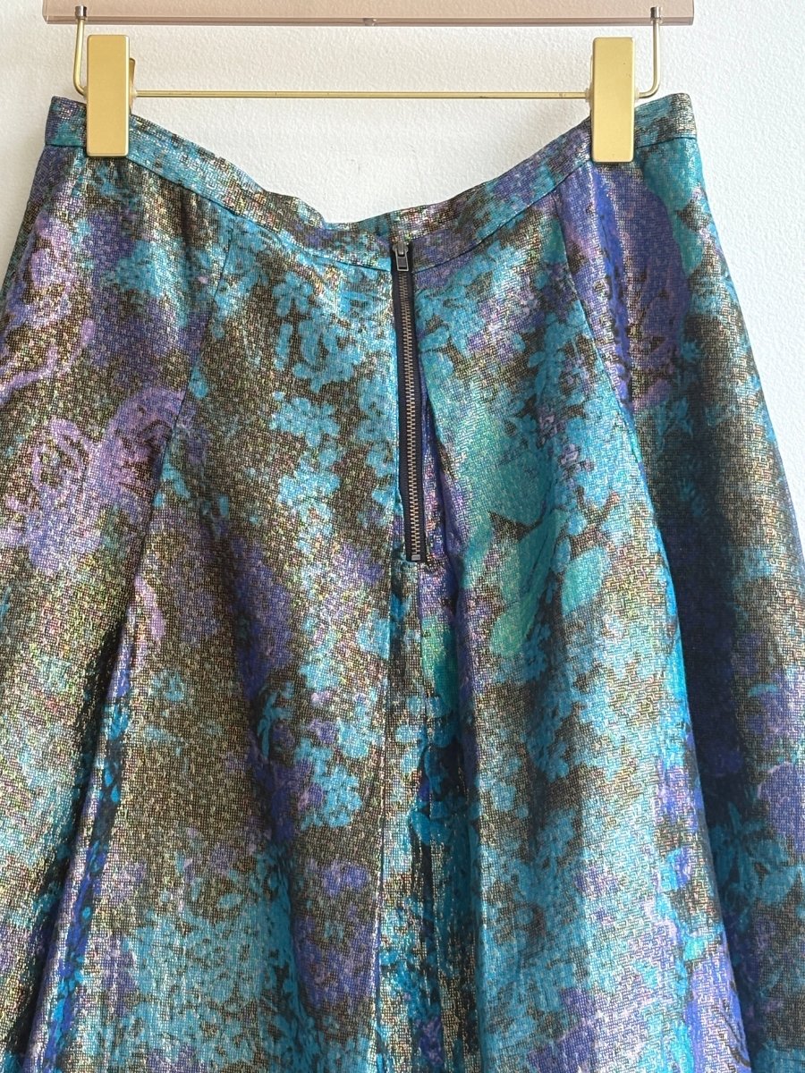 Tracey Reese | Floral Silk Brocade Skirt (Vintage) - Made X Hudson