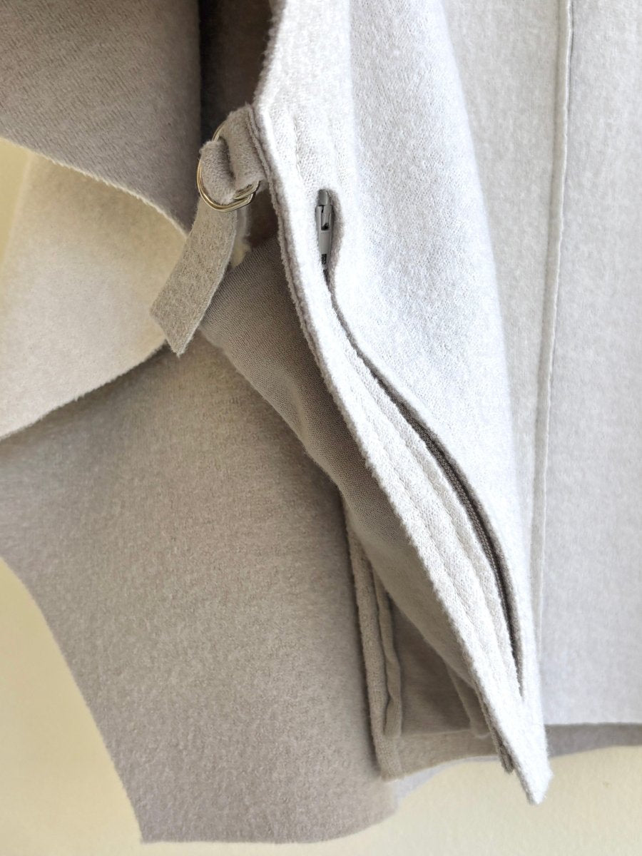 Cream 2T 2 Pleat Adjustable Capelet - Made X Hudson