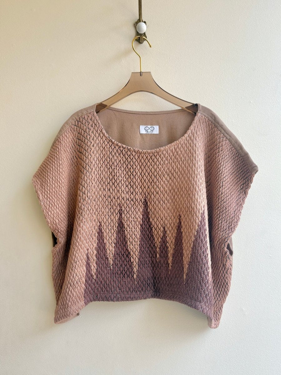 Handwoven Blouse Beat Weave in Amber Tan - Made X Hudson