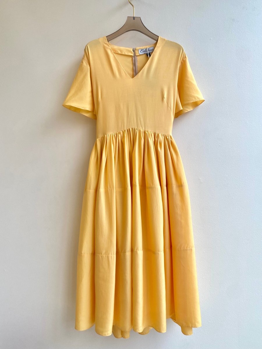 Tangerine Bow Dress - Made X Hudson