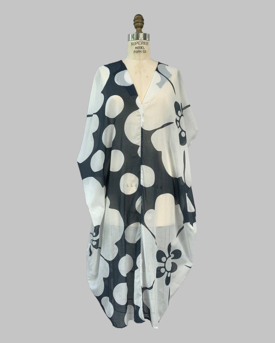 Blue Jumbo Pareo Print Kaftan - Made X Hudson