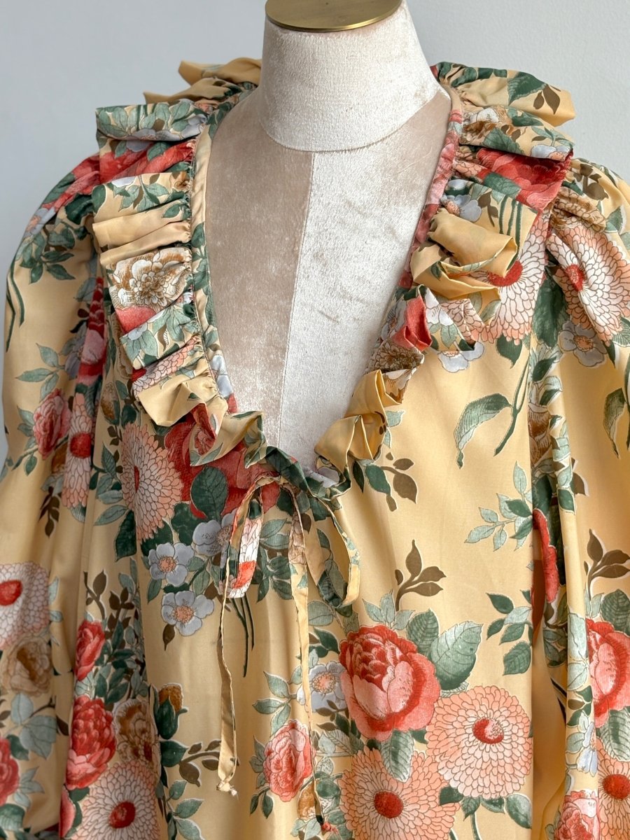 Gloria Vanderbilt | Ruffled Bouquet Dress (Vintage) - Made X Hudson