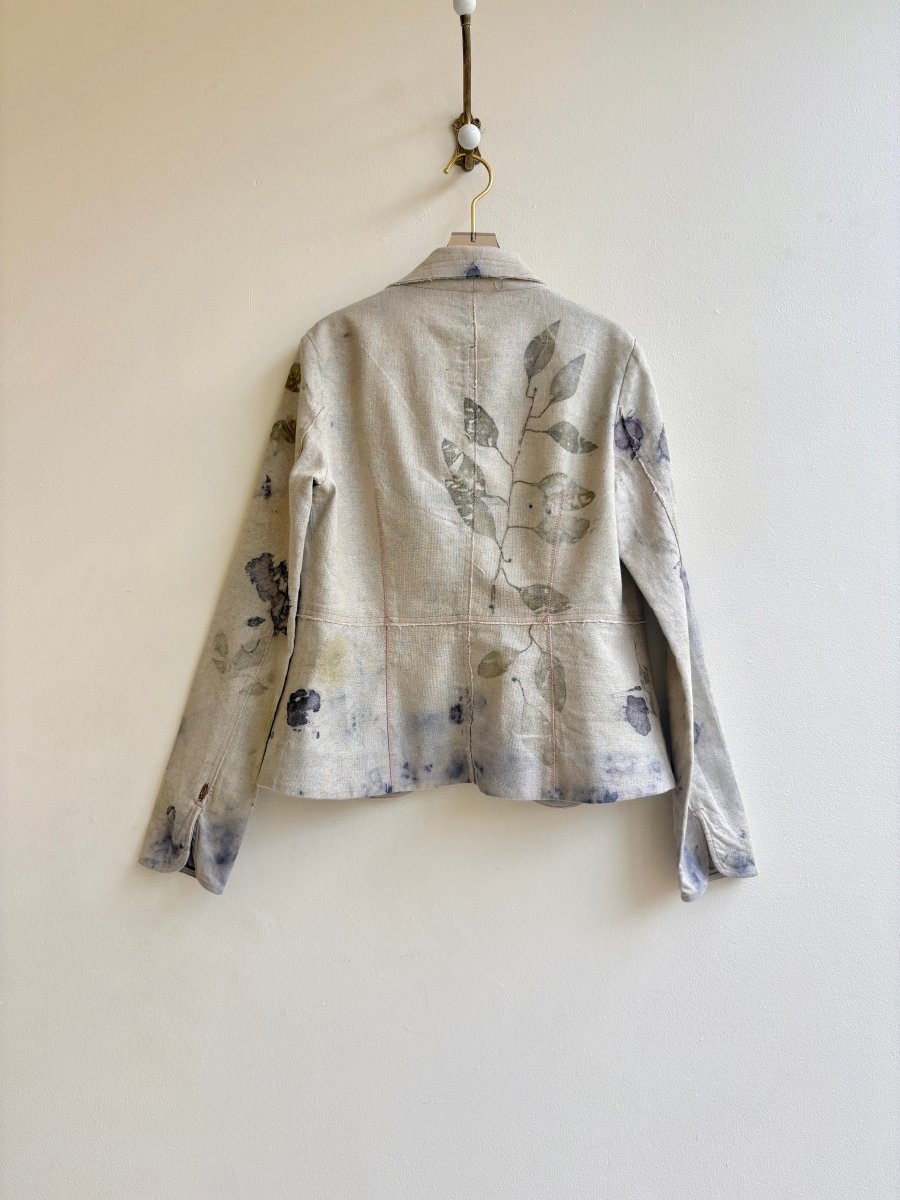 Eco - Printed Linen Blazer (Reworked) - Made X Hudson