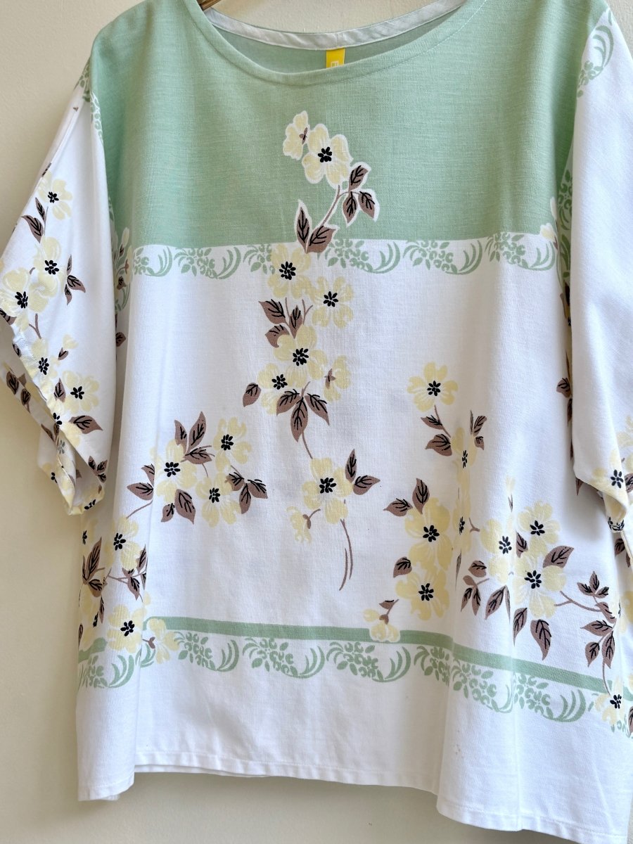 Green Floral Print Tee - Made X Hudson