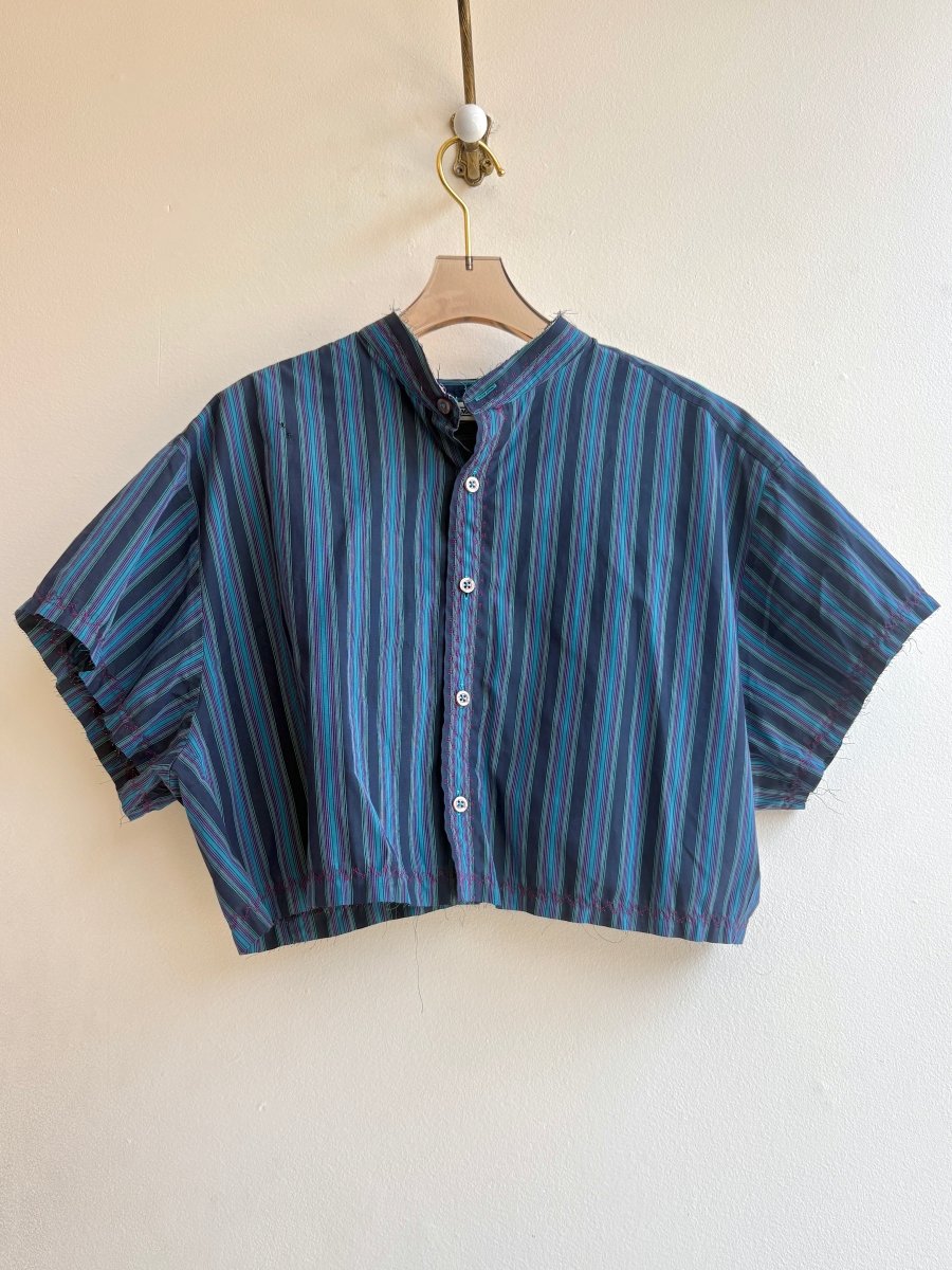 The Valley Shirt in Eighties Neon Stripe (Reworked) - Made X Hudson