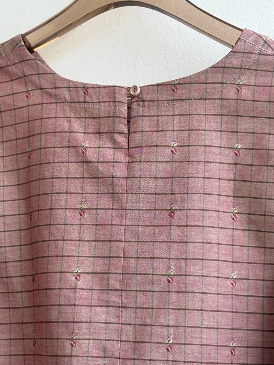 Iridescent Brown/Rose Plaid Everyday Top - Made X Hudson