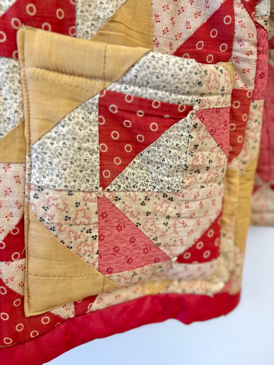 Tan & Pink Heirloom Quilt Coat - Made X Hudson