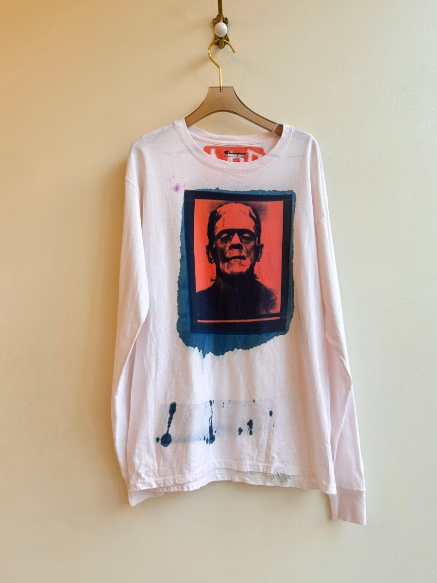 Frankenstein Scarlet Sun Cyanotype Long Sleeve Shirt (Reworked) - Made X Hudson
