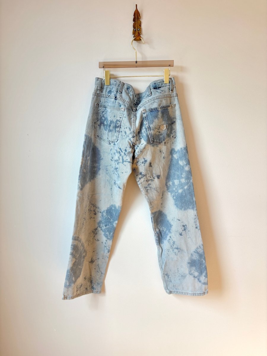 "Amy" Jeans Distressed Wash Denim (Reworked) - Made X Hudson