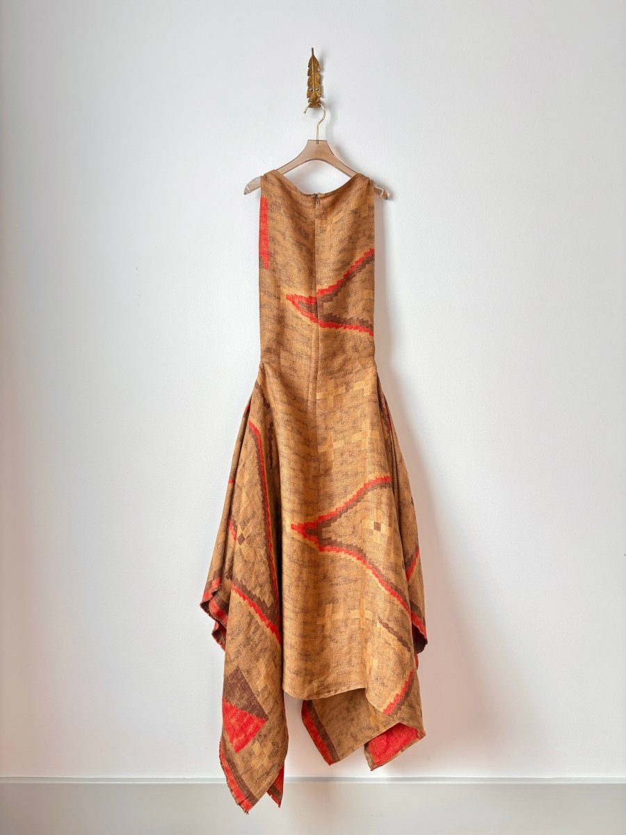 Zero - Waste Dress in Santa Fe Linen - Made X Hudson