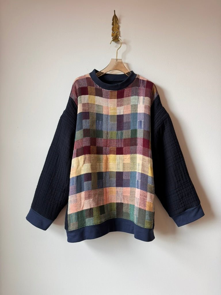Handwoven Sweater Double Quilt Autumn Hue - Made X Hudson