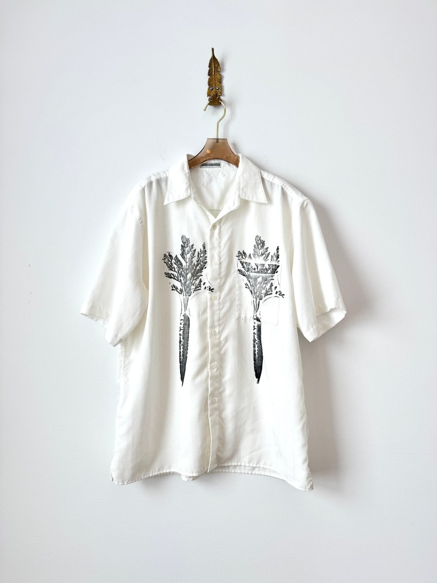 "Arrow” Carrot Print Short Sleeve Shirt (Reworked) - Made X Hudson