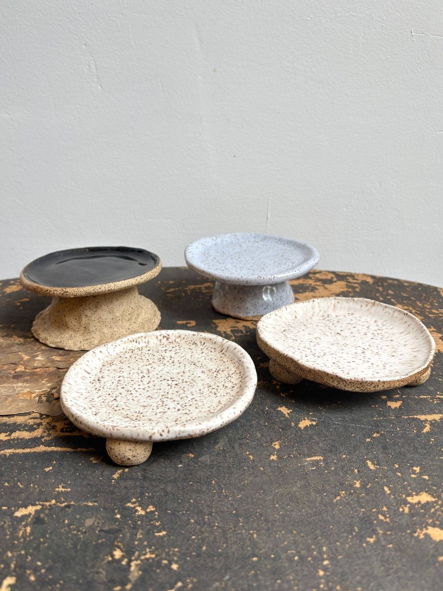 Speckled Pedestal Dishes (Multiple Styles) - Made X Hudson