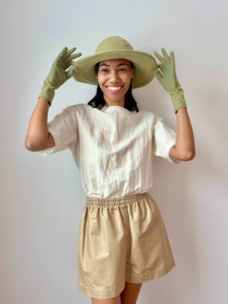 Crochet Cotton Gardening Hat in Herb - Made X Hudson