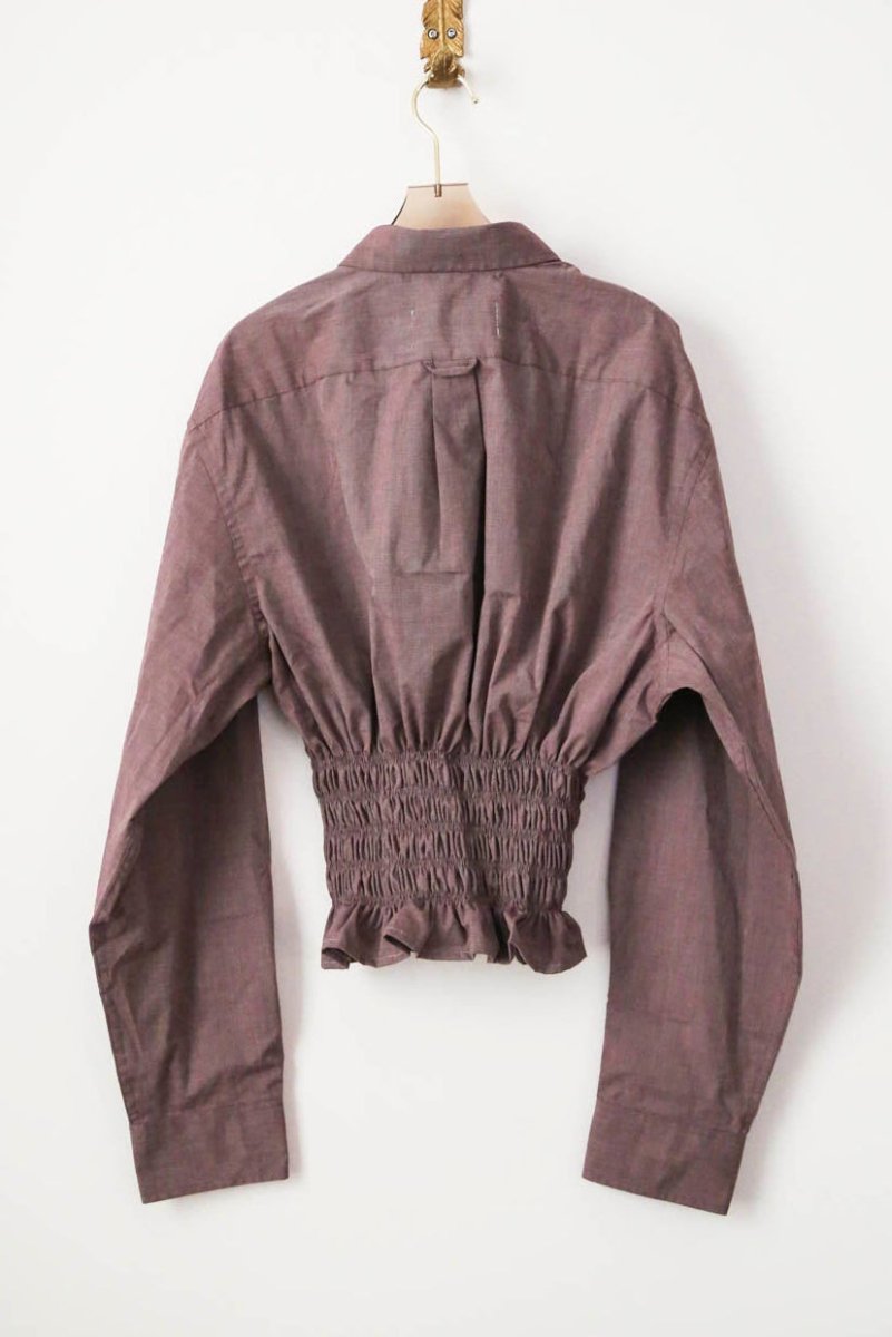 The George Top | Mulberry Haze with Smocked Waist (Reworked) - Made X Hudson