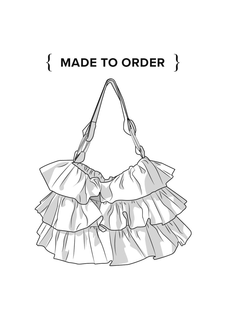 MXH Liza Ruffle Bag, Made To Order (DEPOSIT) – Made X Hudson