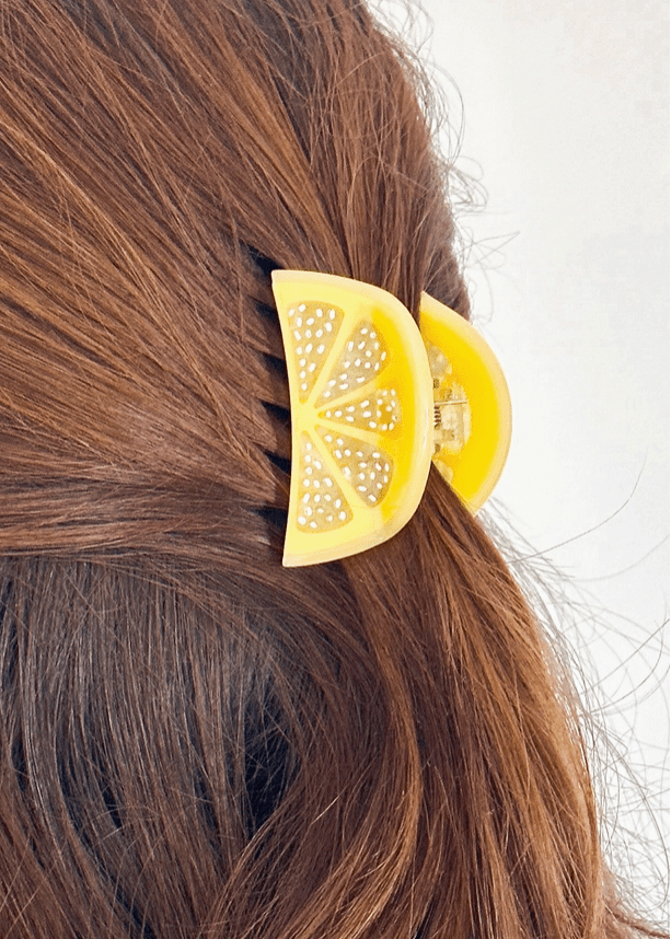 Mini Lemon Slice Hair Claw Clip - Made X Hudson